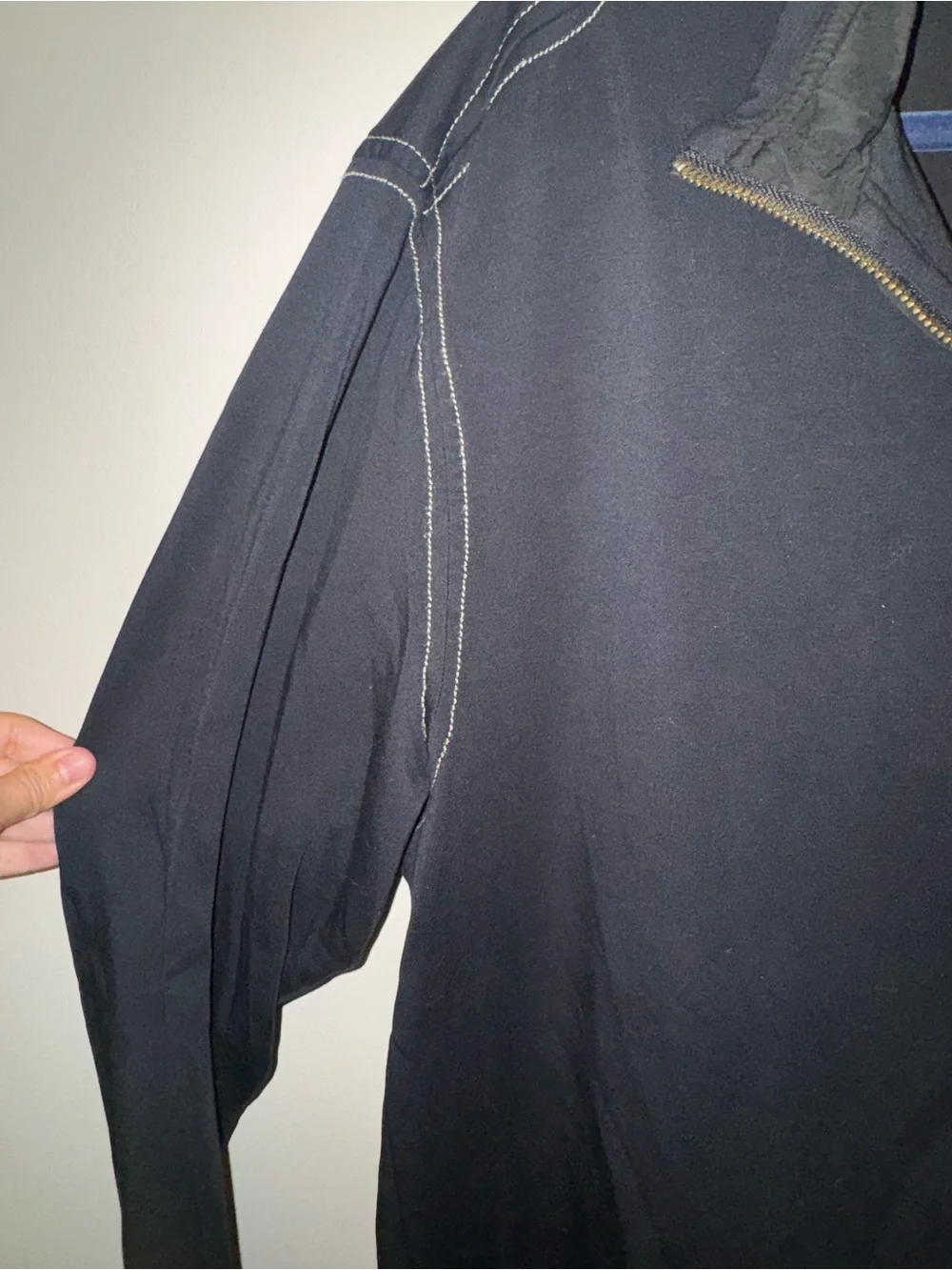 True Grit Black Half-Zip Pullover Sweater